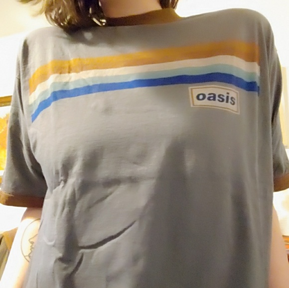 Shirts | Vintage 9s Oasis Ringer Tshirt 